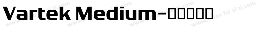 Vartek Medium字体转换
